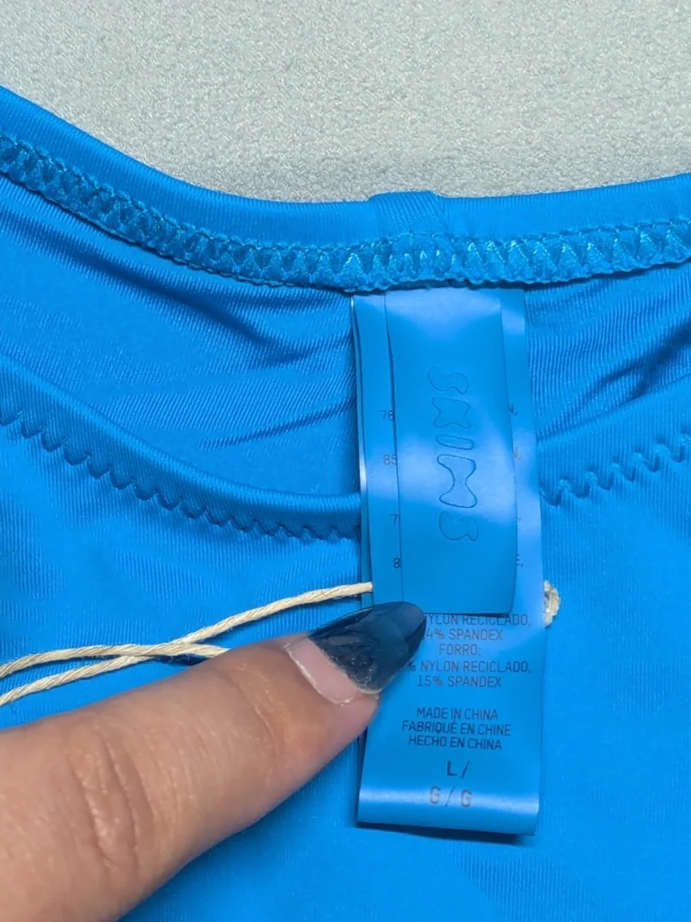 NWT Skims Recycled Swim Strapless Monokini - Size Large